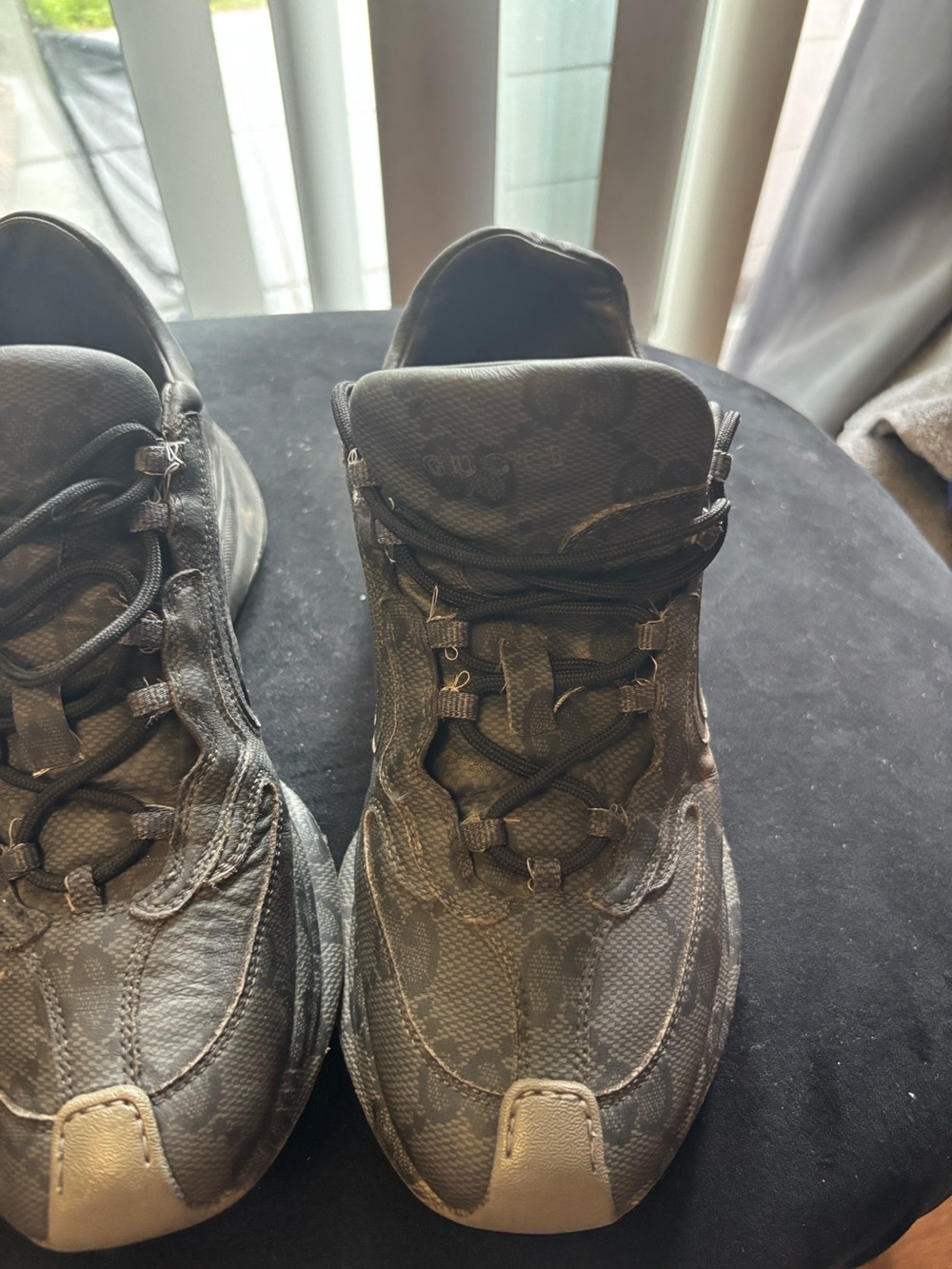 Men's Gucci Athletic Sneakers in Dark Gray - Picture 3 of 16